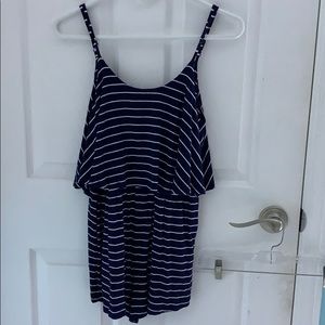 Stretchy tank top romper